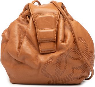 Loewe Tan Mini Anagram Leather Crossbody