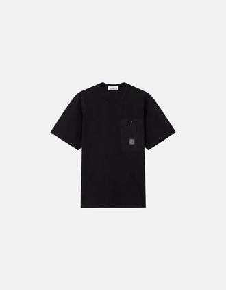 Stone Island Mens S0115 POCKET T SHIRT - Black - Size: 44