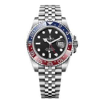 Rolex GMT-Master II GMT Automatic Chronometer Black Dial Mens Watch 12710BLRO-0001