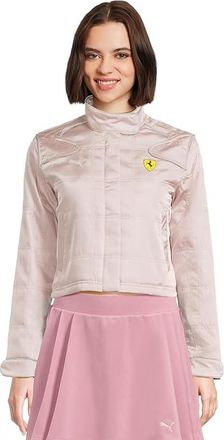 Puma Scuderia Ferrari Premium Racing Jacket Womens Jacket Mauve Mist : XL, Cotton/Polyester