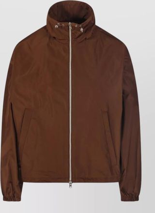 Herno high collar jacket elastic cuffs pockets