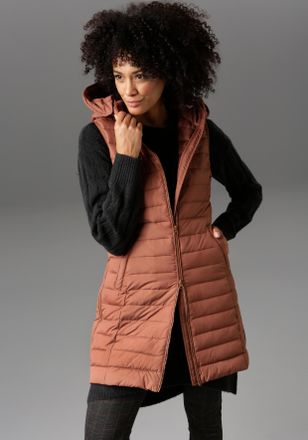 Aniston Aniston CASUAL Steppweste mit verstellbarer Kapuze