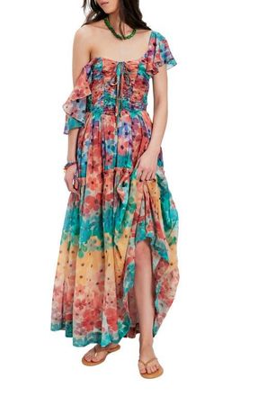 Free People Sunshine Maxi Dress in Soft Tropic Combo at Nordstrom, Size X-Small
