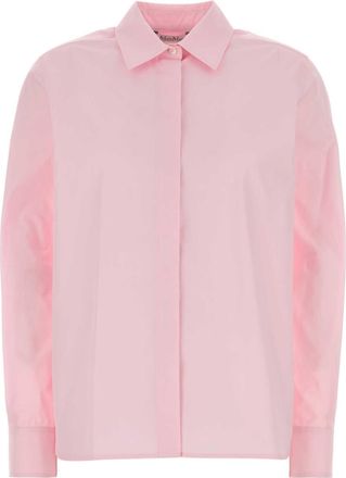 Max Mara Pink Poplin Maroso Shirt