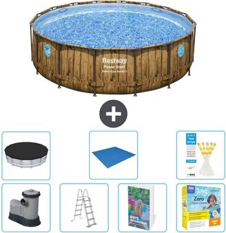 Bestway Piscina Bestway Power Steel Redonda - 488x122 Cm - 8-piezas S546