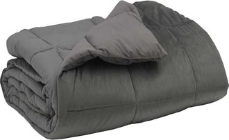 vidaXL Edred&oacute;n De Invierno 135 X 200 Cm Invierno Gris Claro Vidaxl