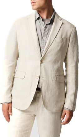 Rodd & Gunn Resort Linen Jacket in Oatmeal at Nordstrom, Size Xxx-Large