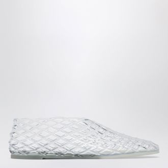Senso Transparent rubber mesh ballet flats