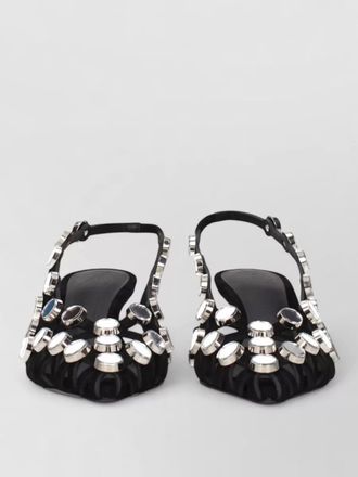 The Attico leather stiletto sandals