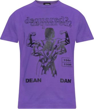 Dsquared2 T-shirt con stampa - Viola