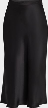 Co Silk Midi Slip Skirt