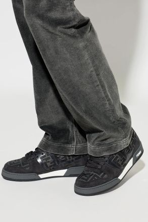 Fendi Match Sports Shoes, Mens, Black