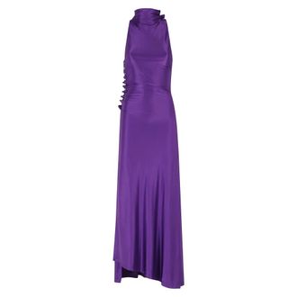 Paco Rabanne Dames, Jurken, Paars, Maat: XL Jersey
