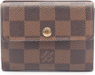 Louis Vuitton Brown Ebene Coated Canvas Coin Purse/Coin Case (Pre-Owned)