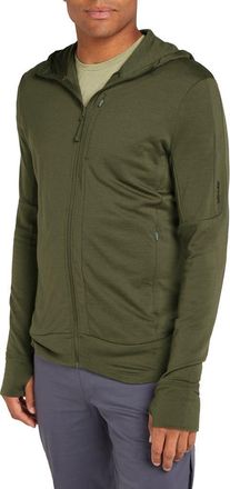 Icebreaker 260 Quantum Merino Wool Hooded Jacket in Loden at Nordstrom, Size Xx-Large
