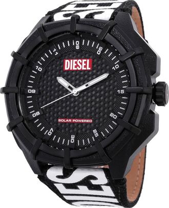 Diesel Framed Solar-Powered Black Dial Mens Watch DZ4654
