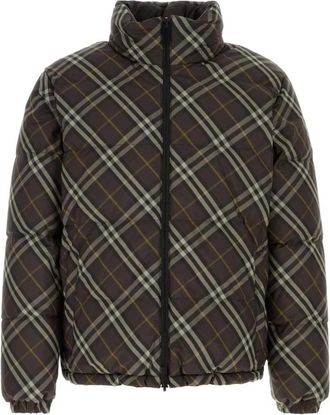 Burberry Nova Check Puffer Jacket - Dames - Winterjassen - Veelkleurig - L - Polyester - Jassen