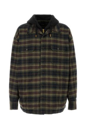 Willy Chavarria Embroidered Flanel Oversize Ganadero Shirt