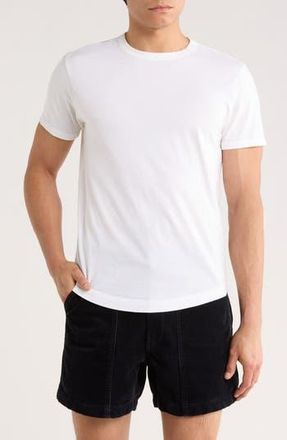 Buck Mason Pima Cotton Curved Hem T-Shirt in White at Nordstrom Rack, Size Xx-Large