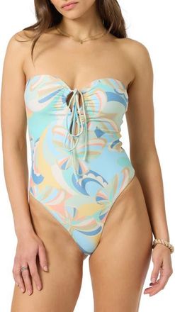 O'Neill Butterfly Geo Poolside One-Piece Swimsuit in Blue Multi Colored at Nordstrom, Size Xx-Large