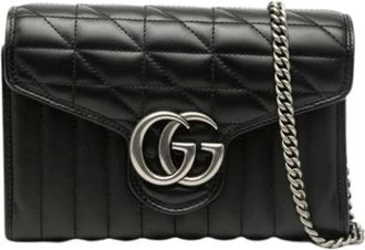 Gucci Pre-owned Cross Body Bags, female, Black, Size: ONE SIZE Pre-owned Shoulder Bag