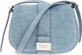 Kate Spade New York Tassen, Dames, Blauw, ONE Size, Suède, Suède schoudertas