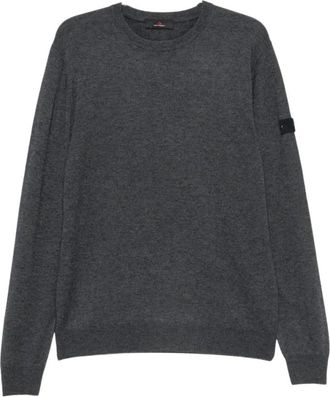 Peuterey Round-neck Truien - Heren - Ronde hals truien - Grijs - L - Truien & Vesten