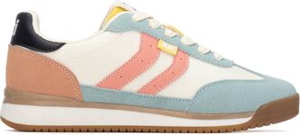 Xti Womens Low Wedge Laced Shoe In Multicolor