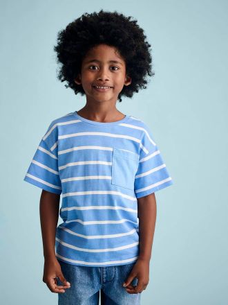 Vertbaudet Jungen T-Shirt, personalisierbar blau