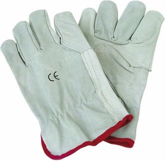 AMA Guanto in pelle fiore-crosta taglia L