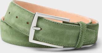 Le 31 Mens Topstitched suede belt Made in Canada