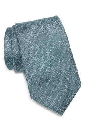 Nordstrom Textured Silk Tie in Aqua at Nordstrom