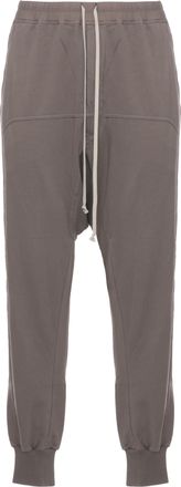 Rick Owens Brown Prisoner Drawstring Cotton Pants