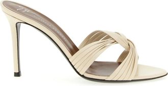 Giuseppe Zanotti White Open Toe Heels