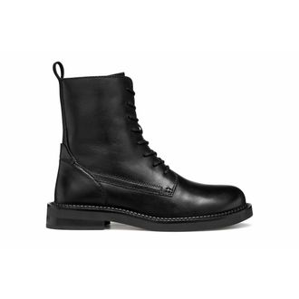 Geox Ademende leren bottines met veters Serilda