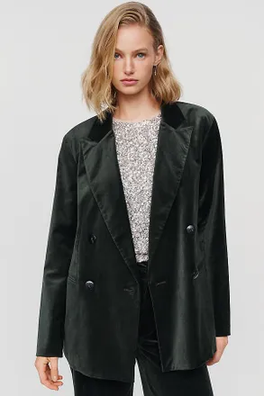 Maeve Velvet Blazer Jacket