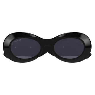 Gucci GG1696S001 Oval Full Rim Sunglasses - Black