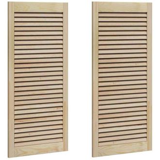 vidaXL Porte per Armadi Altro 2 pcs Marrone 110 x 49.5 x 2.1 cm - Vidaxl