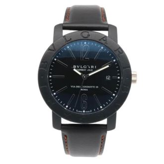 Bulgari Pre-owned Watches, male, Black, Size: ONE SIZE Pre-owned Fabric watches