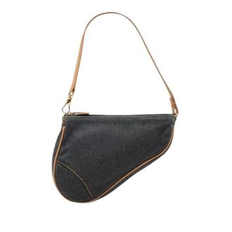 Dior Pre-owned Saddle Pochette - Dames - Pre-owned - Blauw - Maat: ONE Size Leer