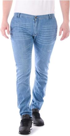 Daniele Alessandrini Klassieke Denim Jeans - Heren - Slim Fit Jeans - Blauw - W32 - Denim - Jeans