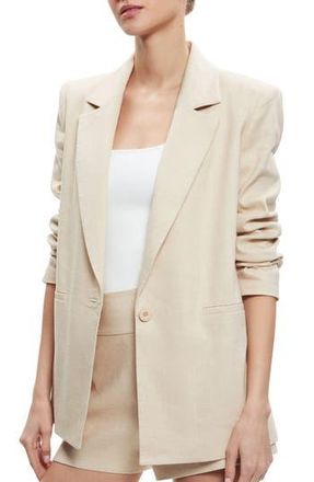 Alice & Olivia Denny Longline Blazer in Natural at Nordstrom Rack, Size 14