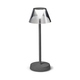 Ideal Lux Ideal Lux - Lampada Da Tavolo Moderna Lolita Metallo Grigio Led 7W 3000K