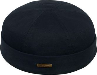 Sterkowski Docker Cap | 100% Softened Cotton Beanie for Men and Women Skull Green Street Fisherman hat Mens Leon The Professional Sailor Hats 58 cm Black