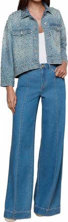 L'agence Sandy High Rise Wide Leg Jeans In Wilton