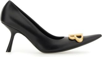 Balenciaga Black Logo Pumps