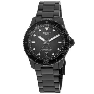 Tissot Seastar 1000 Powermatic 80 Graded Grey-Black PVD Black Steel Mens Watch
