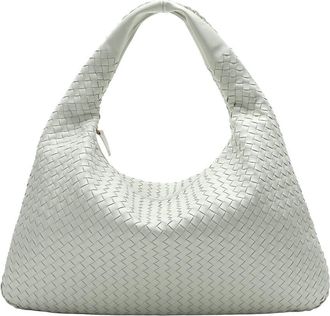 Tiffany & Fred Hand-Woven Full-Grain Leather Large Tote
