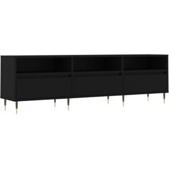 vidaXL Vidaxl - tv Cabinet Black 150x30x44.5 cm Engineered Wood