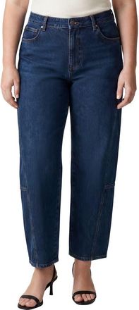 Silver Jeans Co Slim Barrel High Waist Ankle Jeans in Radiant at Nordstrom, Size 22 X 27